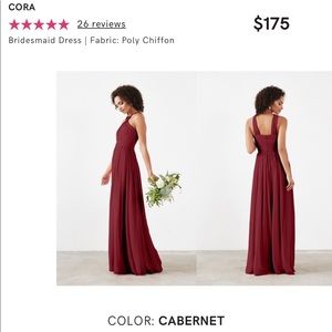Weddington Way Cora Bridesmaids Dress: Cabernet 8